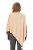 Ulla Popken Knit Pointed Hem Poncho Nature Melange - Hættetrøjer og sweatshirts - Bløde sweatshirts, hoodies & strik