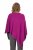 Ulla Popken Knit Pointed Hem Poncho Berry - Hættetrøjer og sweatshirts - Bløde sweatshirts, hoodies & strik