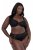 Ulla Popken 822864 Blomstrede trusser med blonde Sort - Trusser - 