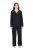 Ulla Popken 823030 Pyjamas med skjortekrave Sort - Pyjama/Loungewear - 