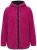 Ulla Popken 823371 Teddyjakke med hætte og quiltede lommer Fuchsia - Fleecetøj - 