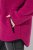 Ulla Popken 823371 Teddyjakke med hætte og quiltede lommer Fuchsia - Fleecetøj - 