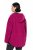 Ulla Popken 823371 Teddyjakke med hætte og quiltede lommer Fuchsia - Fleecetøj - 