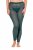 Ulla Popken 823383 Prikkede strømpeleggings Olivengrøn - Strømpebukser & strømper - 