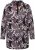Ulla Popken 823967 Blomstret jacquardblazer med 3/4-ærmer Sort - Blazere - Blazere i plusstørrelser til kvinder