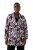 Ulla Popken 823967 Blomstret jacquardblazer med 3/4-ærmer Sort - Blazere - Blazere i plusstørrelser til kvinder