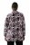 Ulla Popken 823967 Blomstret jacquardblazer med 3/4-ærmer Sort - Blazere - Blazere i plusstørrelser til kvinder