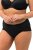 Ulla Popken 824106 Trusser med blonde 2-pak Sort - Trusser - 