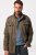 JP1880 Field Jacket with Badges Vintage Look TALL Moss Green - TALL jakker - TALL jakker med ekstra længde