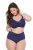 Ulla Popken 825676 Formende trusser med høj talje Kongeblå - Shapewear - 