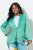 Ulla Popken 826161 Struktureret blazer Grøn - Blazere - Blazere i plusstørrelser til kvinder