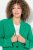 Ulla Popken 826487 Oversize blazer med klaplommer Smaragdgrøn - Blazere - Blazere i plusstørrelser til kvinder