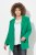 Ulla Popken 826487 Oversize blazer med klaplommer Smaragdgrøn - Blazere - Blazere i plusstørrelser til kvinder