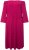 Ulla Popken 827740 Jerseykjole med 3/4-ærmer Rosa - Midikjoler - Midikjoler i store størrelser