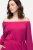Ulla Popken 827740 Jerseykjole med 3/4-ærmer Rosa - Midikjoler - Midikjoler i store størrelser