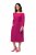 Ulla Popken 827740 Jerseykjole med 3/4-ærmer Rosa - Midikjoler - Midikjoler i store størrelser