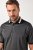 JAY-PI Quickdry Two-Tone Golf Poloshirt Black - Polotrøjer - Polotrøjer 2XL-8XL