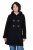 Ulla Popken 829347 Duffelcoat Sort - Frakker - Frakker i store størrelser