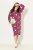 Ulla Popken 830151 Blomstret kjole Rosa - Maxikjoler - Maxikjoler i plus size