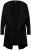 Ulla Popken 830749 Åben plisseret blazer med brede revers Sort - Blazere - Blazere i plusstørrelser til kvinder
