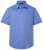 Men+ 756 Kortærmet Business-skjorte med klassisk krave Lyseblå - Skjorter - Skjorter til store mænd 2XL- 8XL