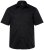 Men+ 758 Kortærmet Business-skjorte med åben krave Sort - Skjorter - Skjorter til store mænd 2XL- 8XL