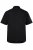 Men+ 758 Kortærmet Business-skjorte med åben krave Sort - Skjorter - Skjorter til store mænd 2XL- 8XL