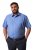 Men+ 758 Kortærmet Business-skjorte med åben krave Lyseblå - Skjorter - Skjorter til store mænd 2XL- 8XL