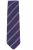 JP1880 831906 Stribet silkeslips ekstralang Natblå - Slips og butterfly - 