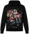 Men+ 100 Hoodie Julemand på motorcykel Sort - Trøjer og hættetrøjer - Trøjer og Hættetrøjer i store størrelser - 2XL-14XL
