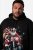 Men+ 100 Hoodie Julemand på motorcykel Sort - Trøjer og hættetrøjer - Trøjer og Hættetrøjer i store størrelser - 2XL-14XL