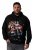 Men+ 100 Hoodie Julemand på motorcykel Sort - Trøjer og hættetrøjer - Trøjer og Hættetrøjer i store størrelser - 2XL-14XL