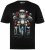 Men+ 148 T-shirt bellyfit Julemand på motorcykel Sort - T-shirts - T-shirts i store størrelser - 2XL-14XL