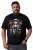 Men+ 148 T-shirt bellyfit Julemand på motorcykel Sort - T-shirts - T-shirts i store størrelser - 2XL-14XL