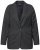Ulla Popken 832935 Blazer i sildebensmønster med metalglans Grå - Blazere - Blazere i plusstørrelser til kvinder