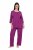 Ulla Popken 833660 Pyjamas Violet - Pyjama/Loungewear - 