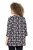 Ulla Popken Snowflake Print 3/4 Sleeve A-Line Tee Black - Trykte T-shirts til kvinder - Printede T-shirts til Damer