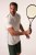 JP1880 QuickDry Stripes Tennis T-Shirt Off White - Sportstøj & outdoor - Sportstøj i store størrelser til mænd