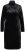 Ulla Popken 834234 Velourkjole med rullekrave Sort - Aftenkjoler - Festkjoler i plus size