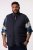 Men+ 464 Quiltet vest med collegekrave Mørkeblå - Jakker - Jakker i store størrelser, 2XL- 12XL