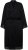 Ulla Popken 834837 Kimono-morgenkåbe med blonde Sort - Morgenkåber & badekåber - 