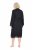 Ulla Popken 834837 Kimono-morgenkåbe med blonde Sort - Morgenkåber & badekåber - 