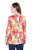 Ulla Popken 835230 Blomstret blazer i bomuld Rød - Blazere - Blazere i plusstørrelser til kvinder