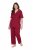 Ulla Popken 835397 Kortærmet pyjamas med skjortekrave Lilla - Pyjama/Loungewear - 