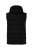Men+ 442 Quiltet vest med hætte og tryk Sort - Jakker - Jakker i store størrelser, 2XL- 12XL