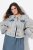 Ulla Popken 835486 Denimjakke med vide ærmer Denimblå - Jakker - Dame jakker i store størrelser