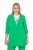 Ulla Popken 836165 Lang blazer med 3/4-ærmer Grøn - Blazere - Blazere i plusstørrelser til kvinder