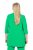 Ulla Popken 836165 Lang blazer med 3/4-ærmer Grøn - Blazere - Blazere i plusstørrelser til kvinder