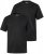 Men+ 299 T-shirt med V-hals Sort 2-pak - T-shirts - T-shirts i store størrelser - 2XL-14XL