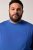 Men+ 313 Langærmet T-shirt bellyfit Koboltblå - T-shirts - T-shirts i store størrelser - 2XL-14XL